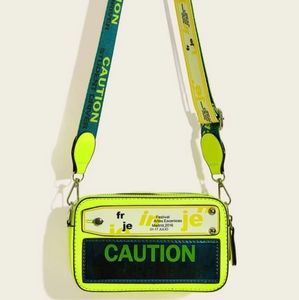 Letter print crossbody bag!